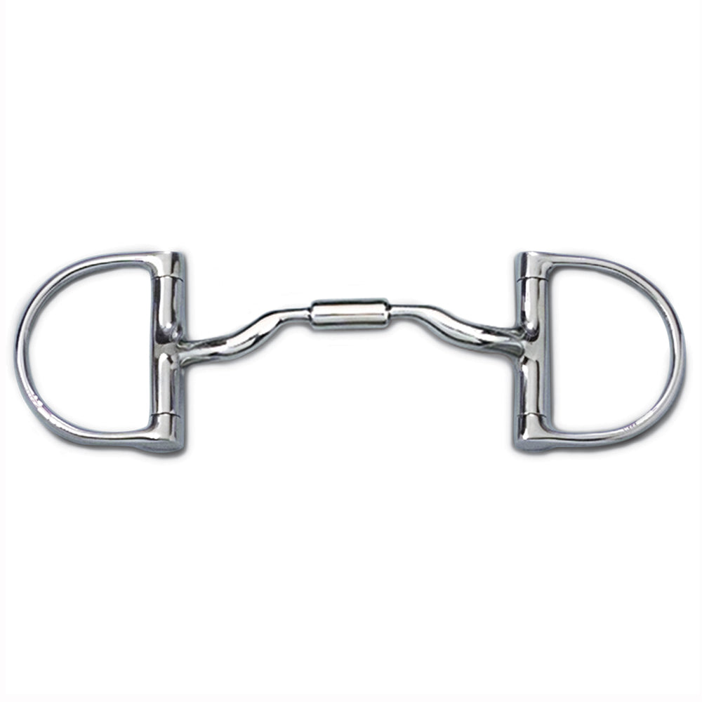 4 1/2 in Myler Dee Horse Bit Snaffle Without Hooks Low Port Comfort