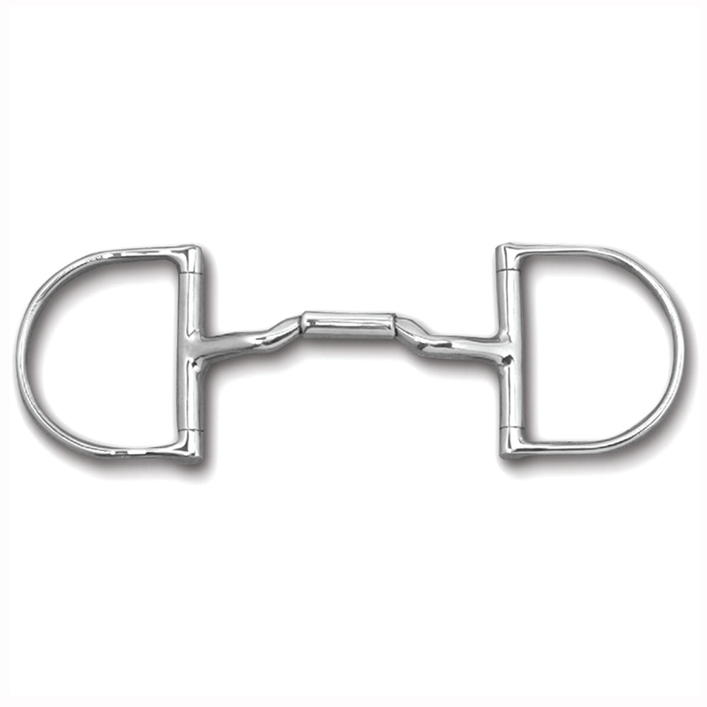 4-3/4 in Myler Dee Horse Bit Snaffle Without Hooks Low Port Comfort