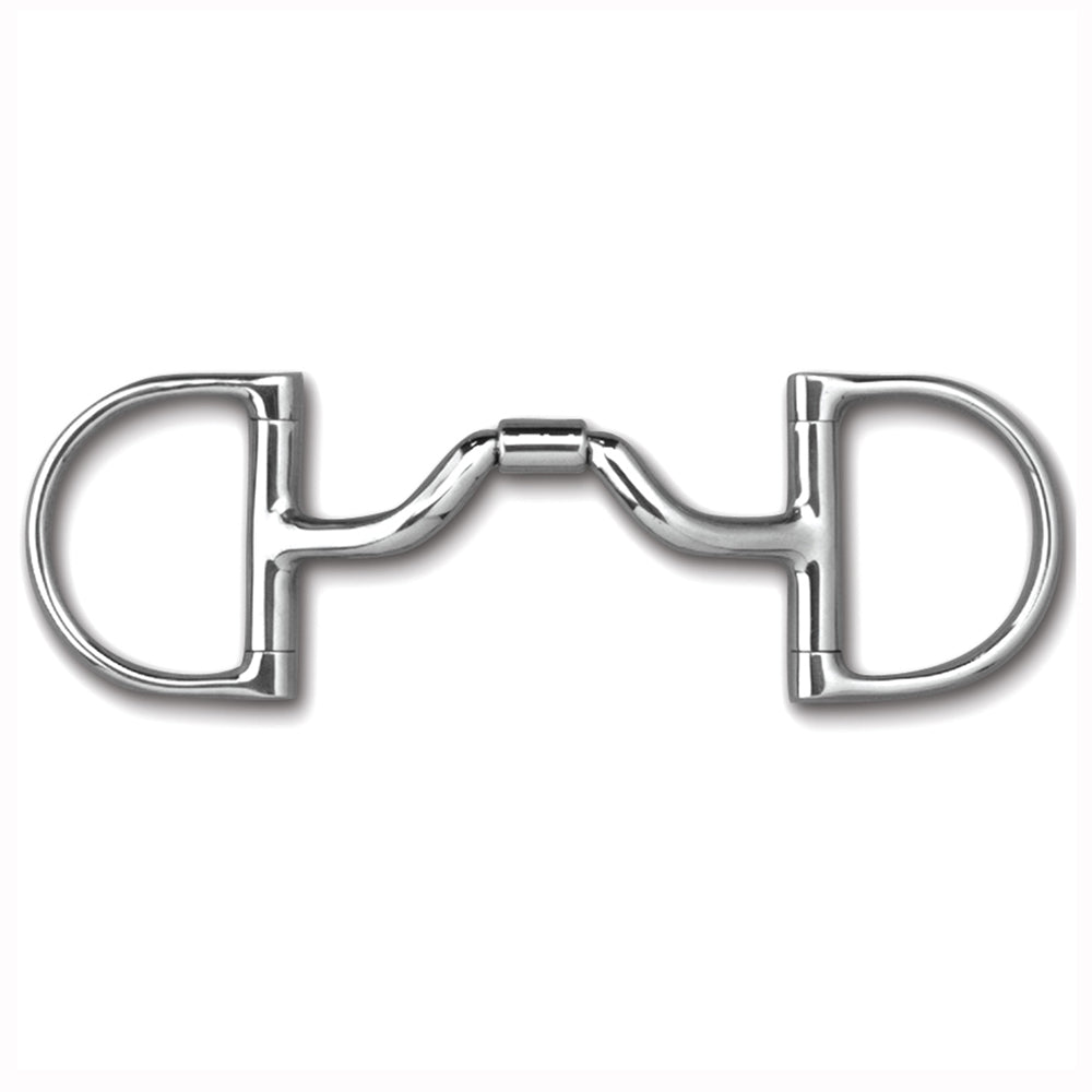 4 1/2 in Myler Horse Bit Dee Without Hooks Medium Wide Ported Barrel