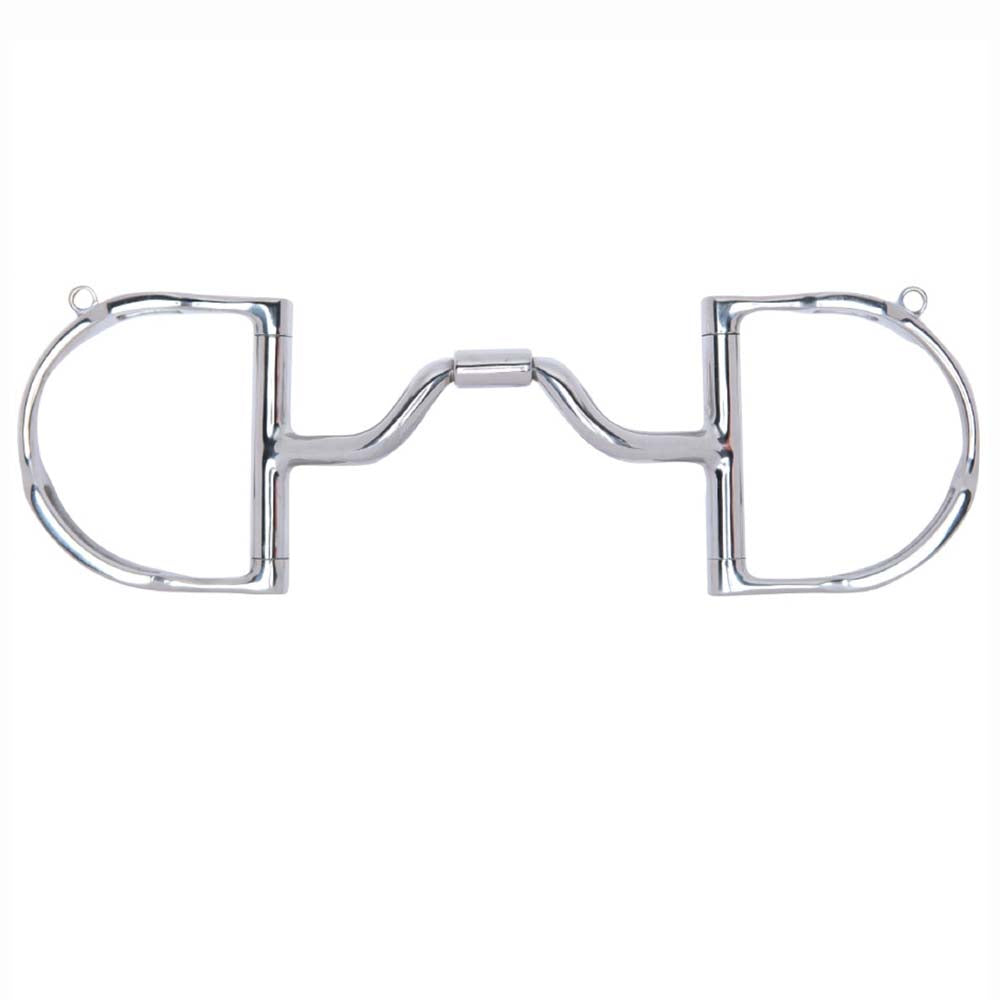 5 1/2 in Myler Horse Bit Dee W/ Hooks Medium Wide Ported Barrel