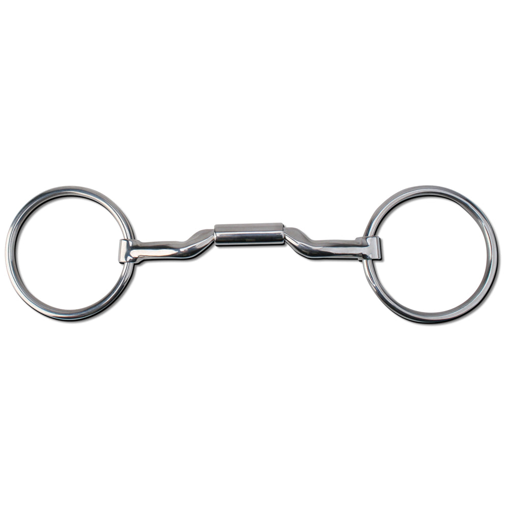 6 in Myler Horse Bit Loose Ring Mullen W/ Low Ported Barrel