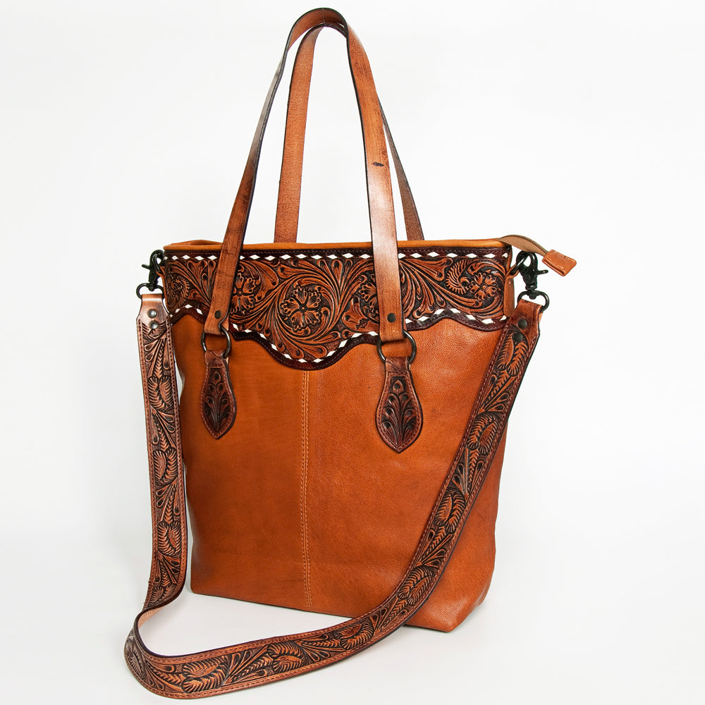 Ameran Darling Women's Crossbody Bag Western Hand Tooled Genuine Leather Handbag and Ladies Purse
