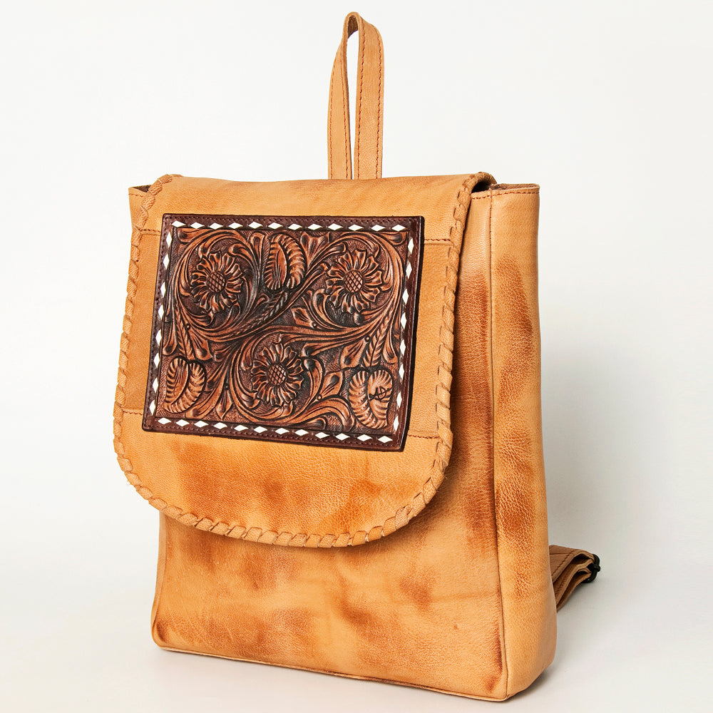American Darling Backpack Hand Tooled Genuine Leather Western Women Bag Handbag Purse | for Laptop School