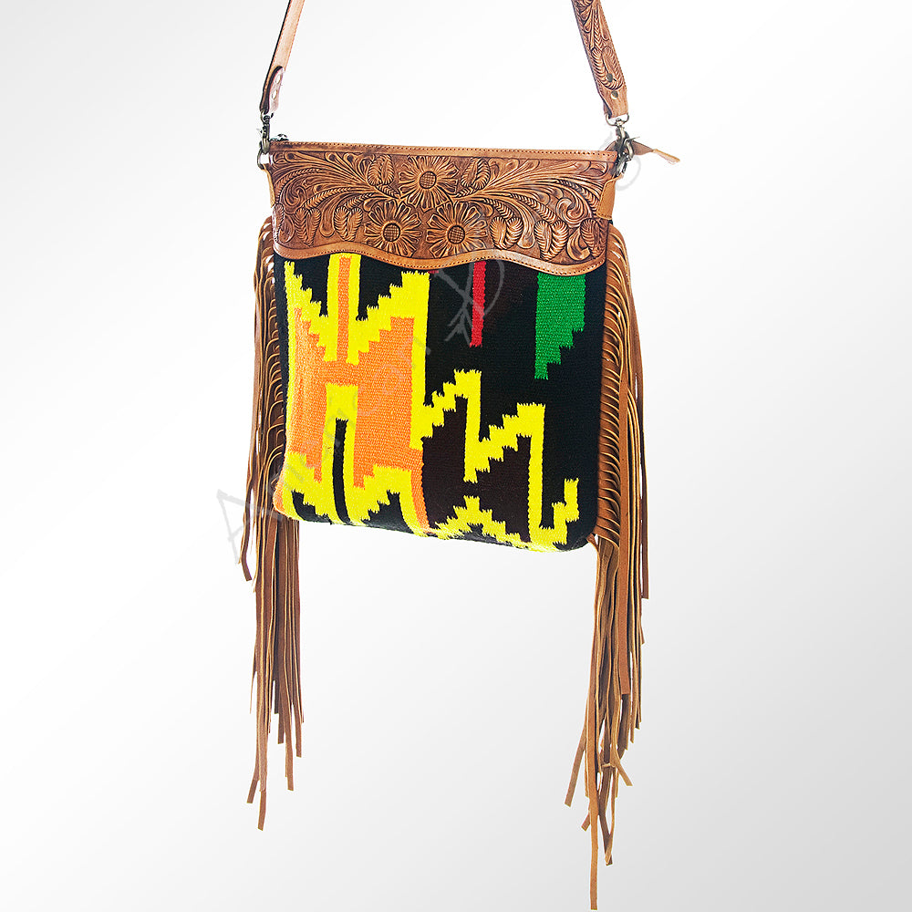 American Darling Cross Body Saddle Blanket Genuine Leather Western Women Bag Handbag Purse | Crossbody for Cute