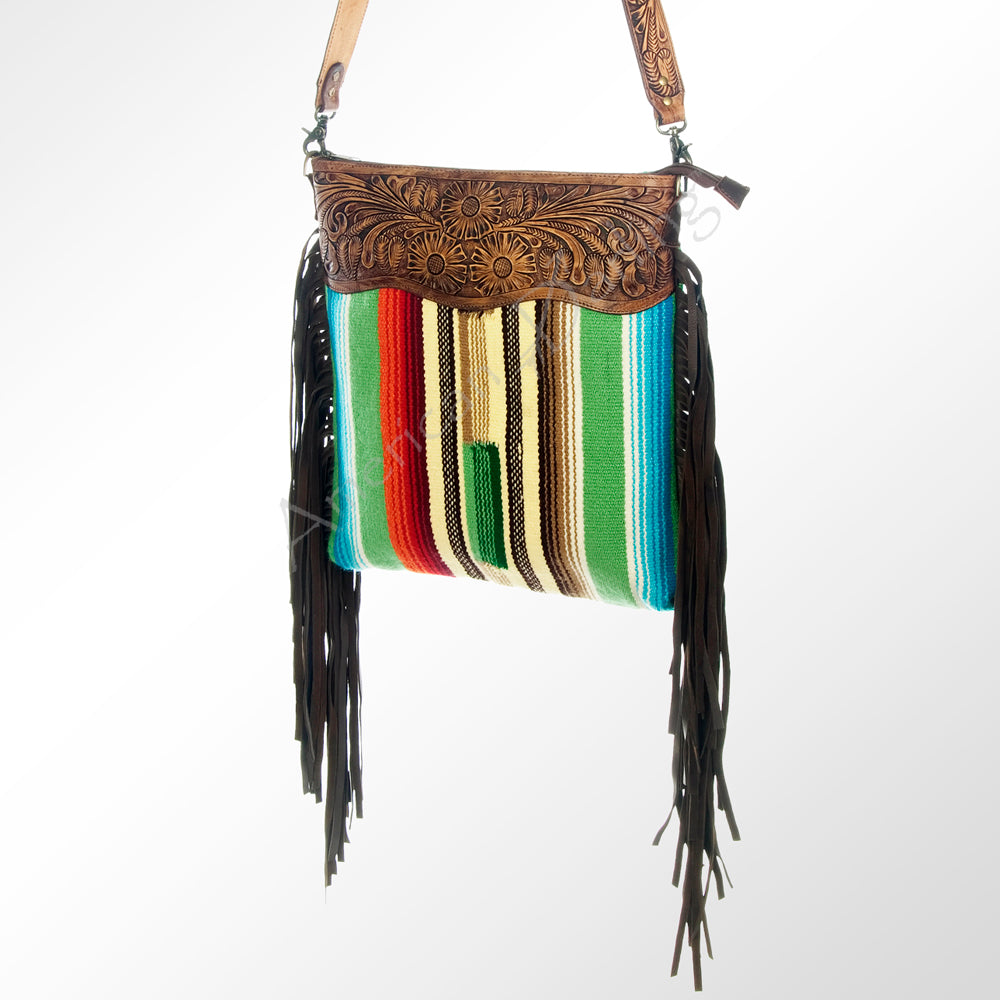 American Darling Large Crossbody Hand Tooled Saddle Blanket Genuine Leather Women Bag Western Handbag Purse | Cute