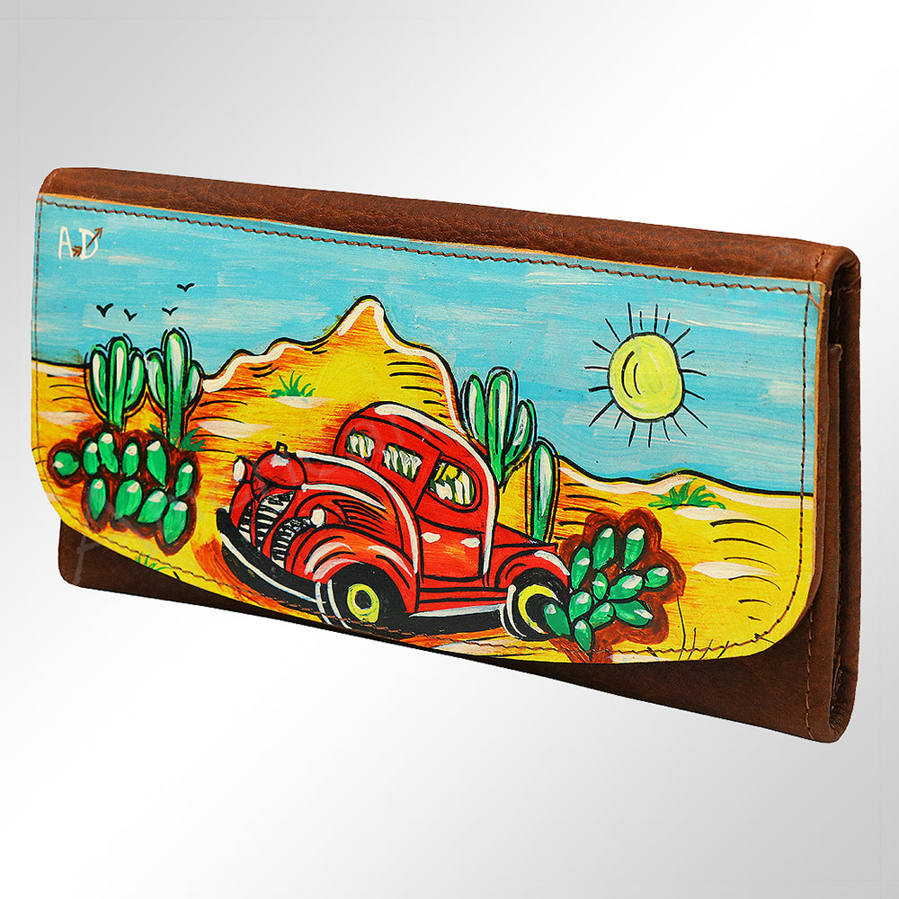 American Darling Wallet Full Grain Genuine Leather Western Women Bag | Handbag Purse Wristlet Travel Clutch