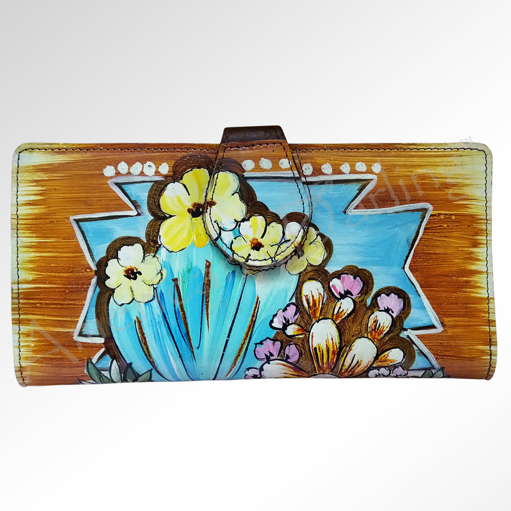 American Darling Wallet Full Grain Genuine Leather Western Women Bag | Handbag Purse Wristlet Travel Clutch