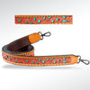 American Darling Hand Tooled Genuine Leather Crossbody Handle Strap for Bags Phone Wallet Purse Clutch