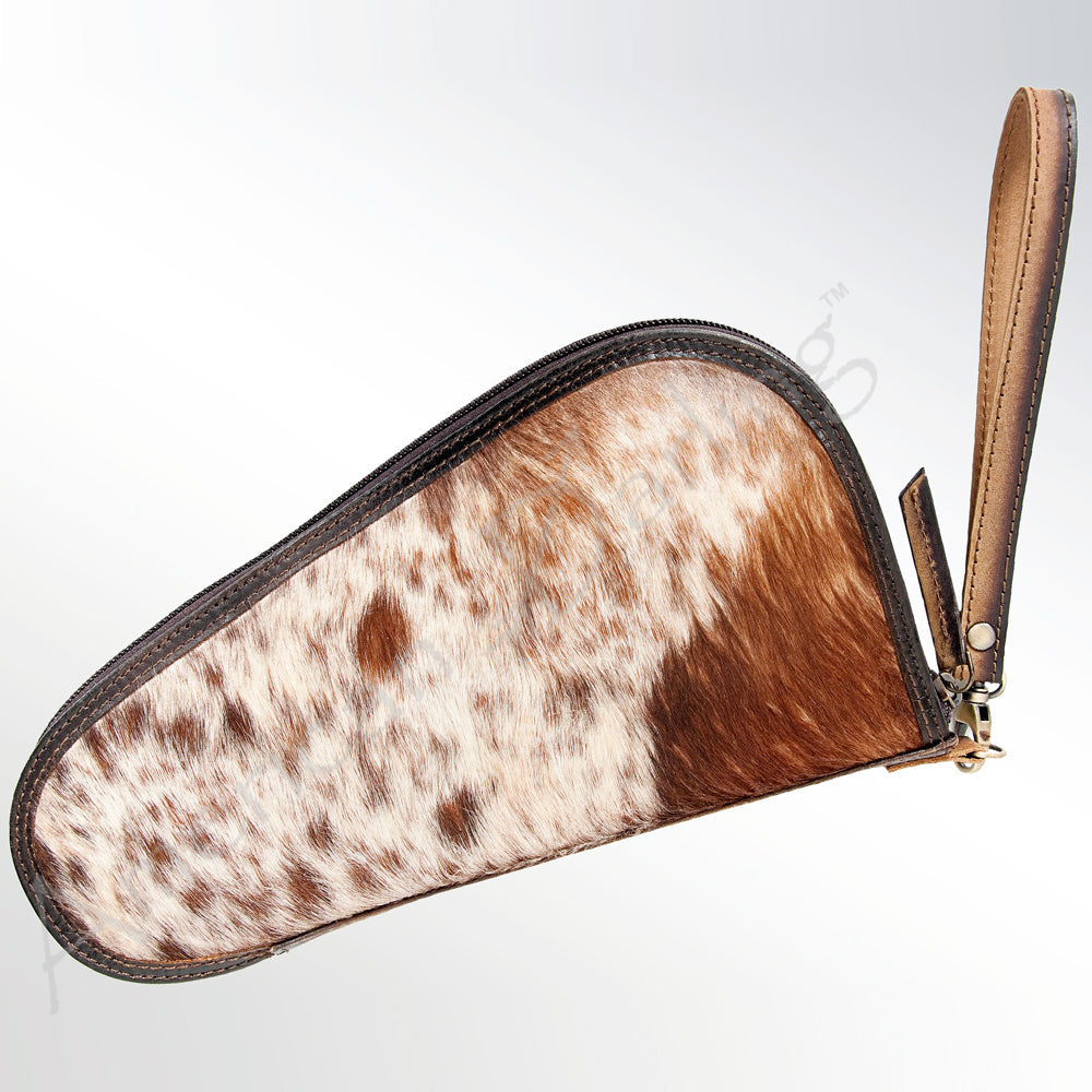 American Darling Gun Case Hair on Genuine Leather Western Cases | Women Shotgun for Handguns Travel