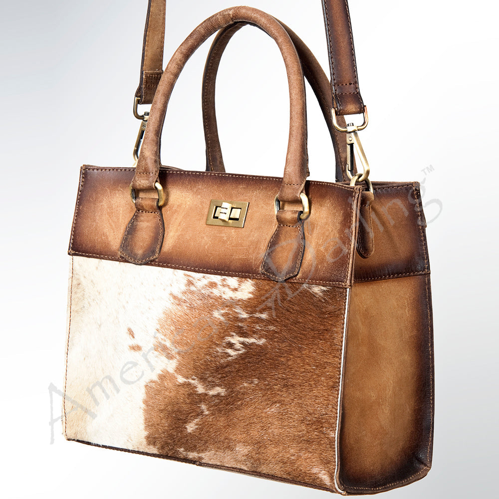 American Darling Tote Hair on Genuine Leather Western Women Bag Handbag Purse | Travel Bags College Casual