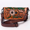 American Darling Cross Body Hand Tooled Full Grain Genuine Leather Western Women Bag Handbag Purse | Crossbody for Cute