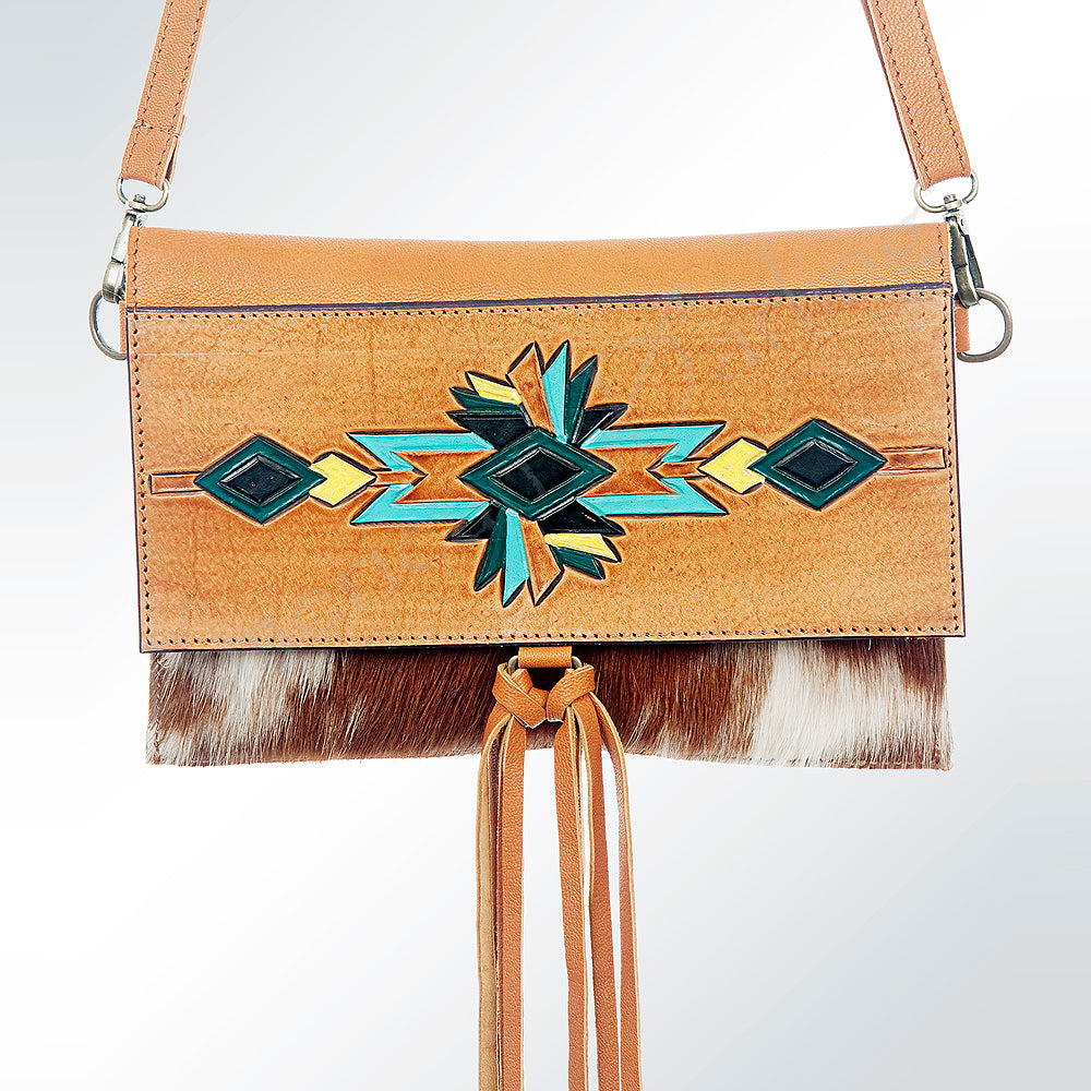 American Darling Wallet Hair-On Genuine Leather Women Bag Western Handbag Purse | Wristlet Travel Clutch