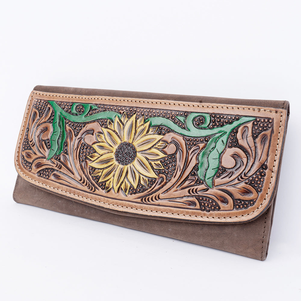 American Darling Wallet Hand Tooled Genuine Leather Western Women Bag | Handbag Purse Wristlet Travel Clutch