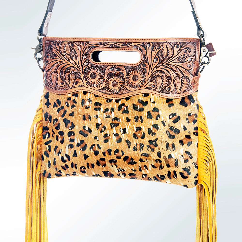 American Darling Clutch Hand Tooled Hair on Genuine Leather Western Women Bag Handbag Purse | Purses for Cute