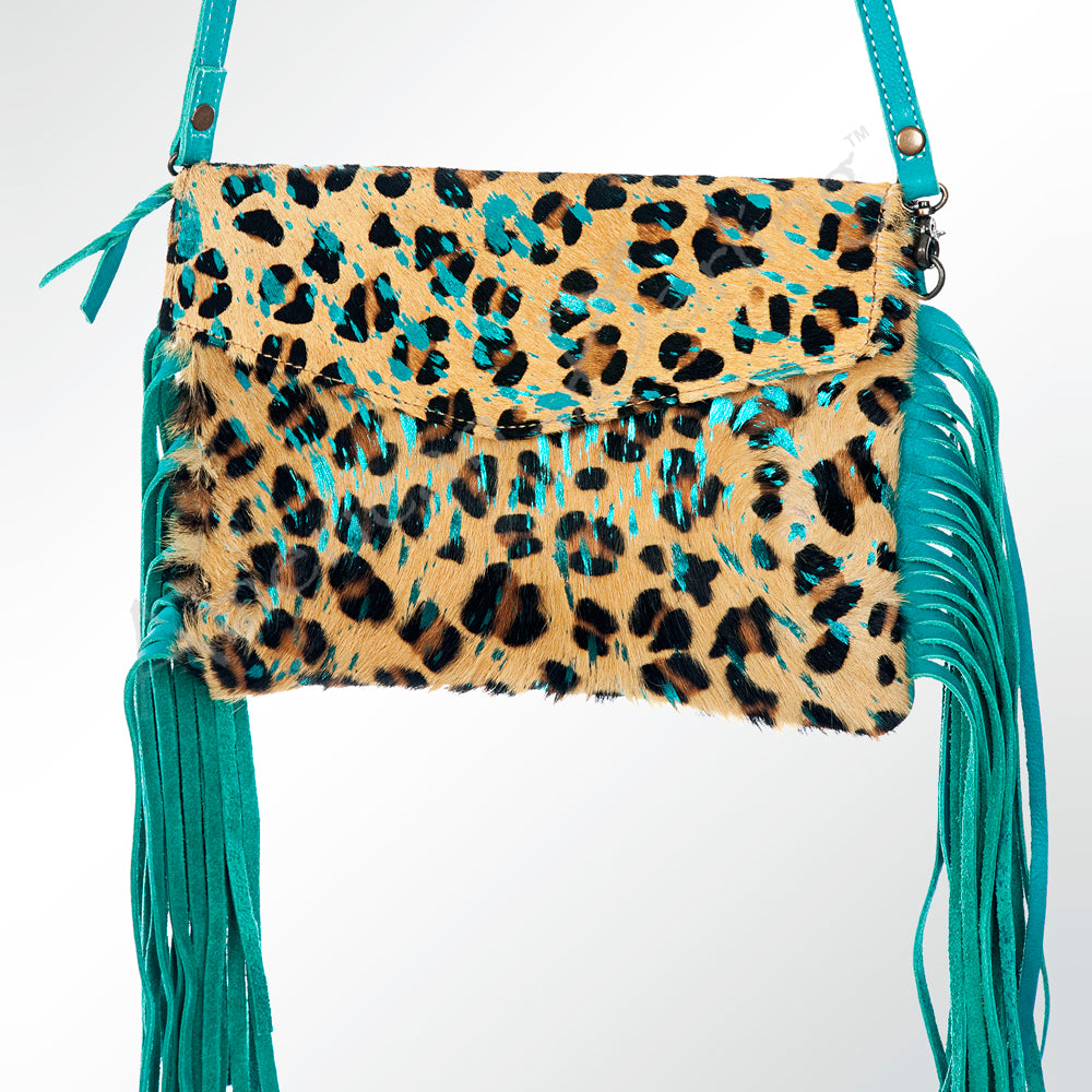 American Darling Women's Envelope Bag Western Hair On Genuine Leather Handbag and Ladies Purse