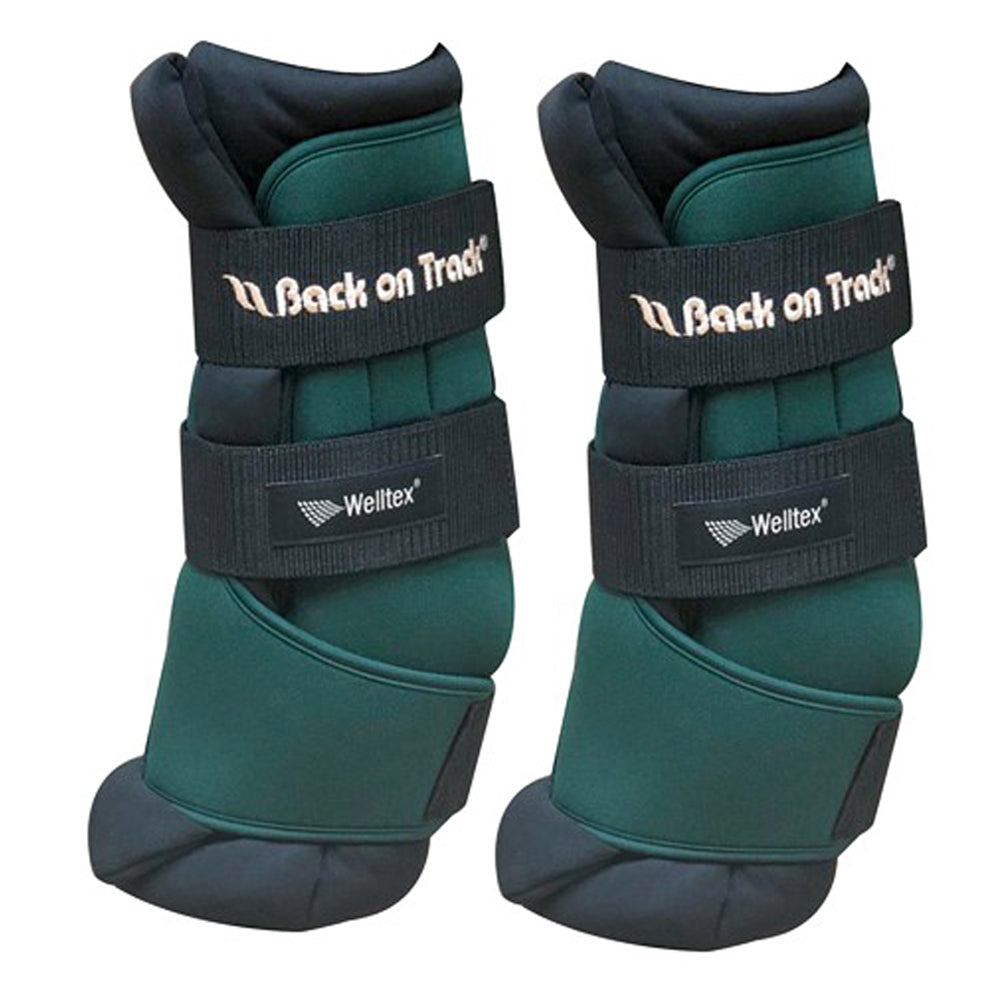 12 inch Back On Track Royal Quick Horse Wraps Pair Hunter Green