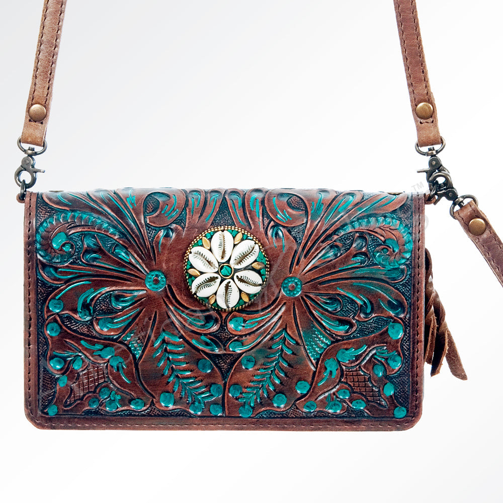 American Darling Cross Body Hand Tooled Genuine Leather Western Women Bag Handbag Purse | Crossbody for Cute