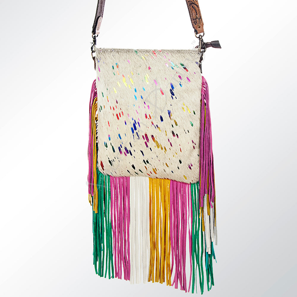 American Darling Large Crossbody Hair-On Genuine Leather Women Bag Western Handbag Purse|