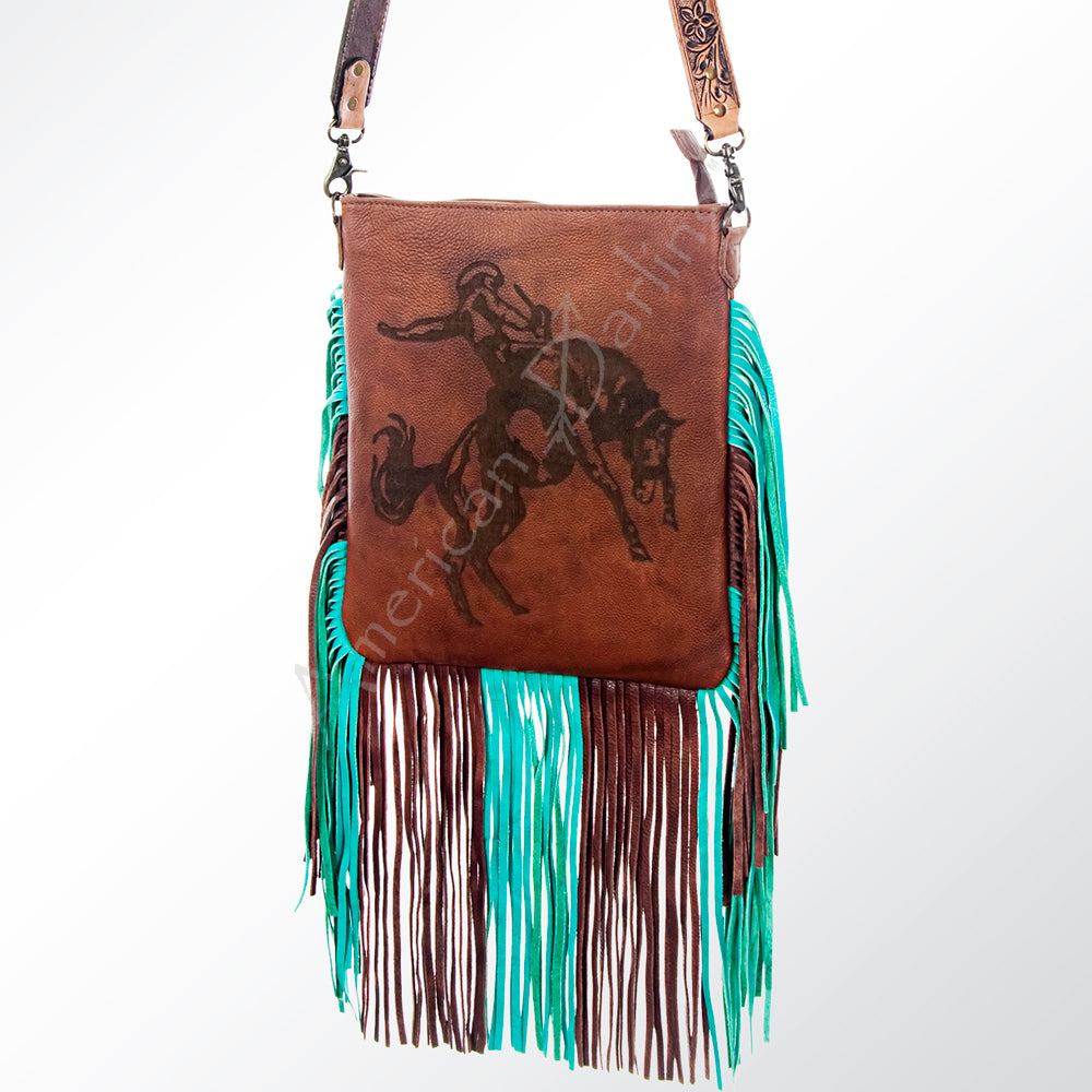 American Darling Cross Body Full Grain Genuine Leather Western Women Bag Handbag Purse | Crossbody for Cute Bags