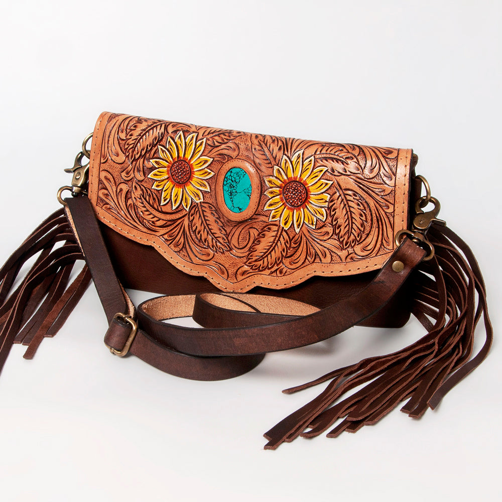 American Darling Wallet Hand Tooled Genuine Leather Women Bag Western Handbag Purse | Womens Handbags |Leather for Summer