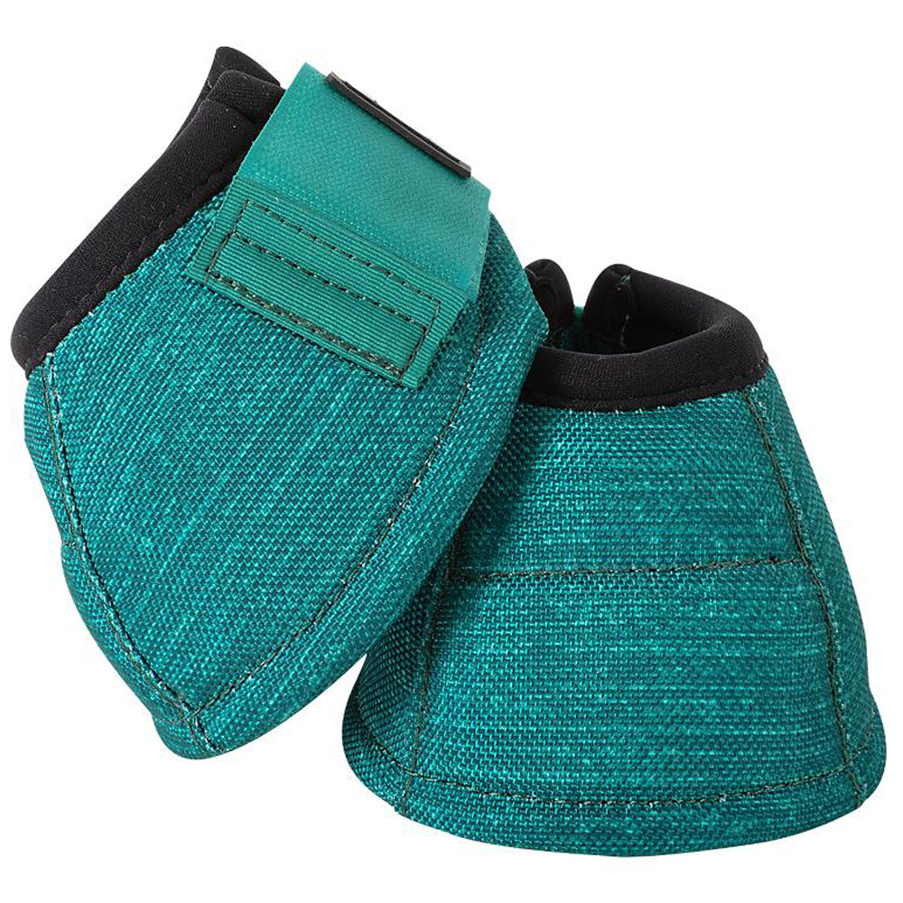 Classic Equine Horse Bell Boots Dyno No Turn Overreach Emerald Green