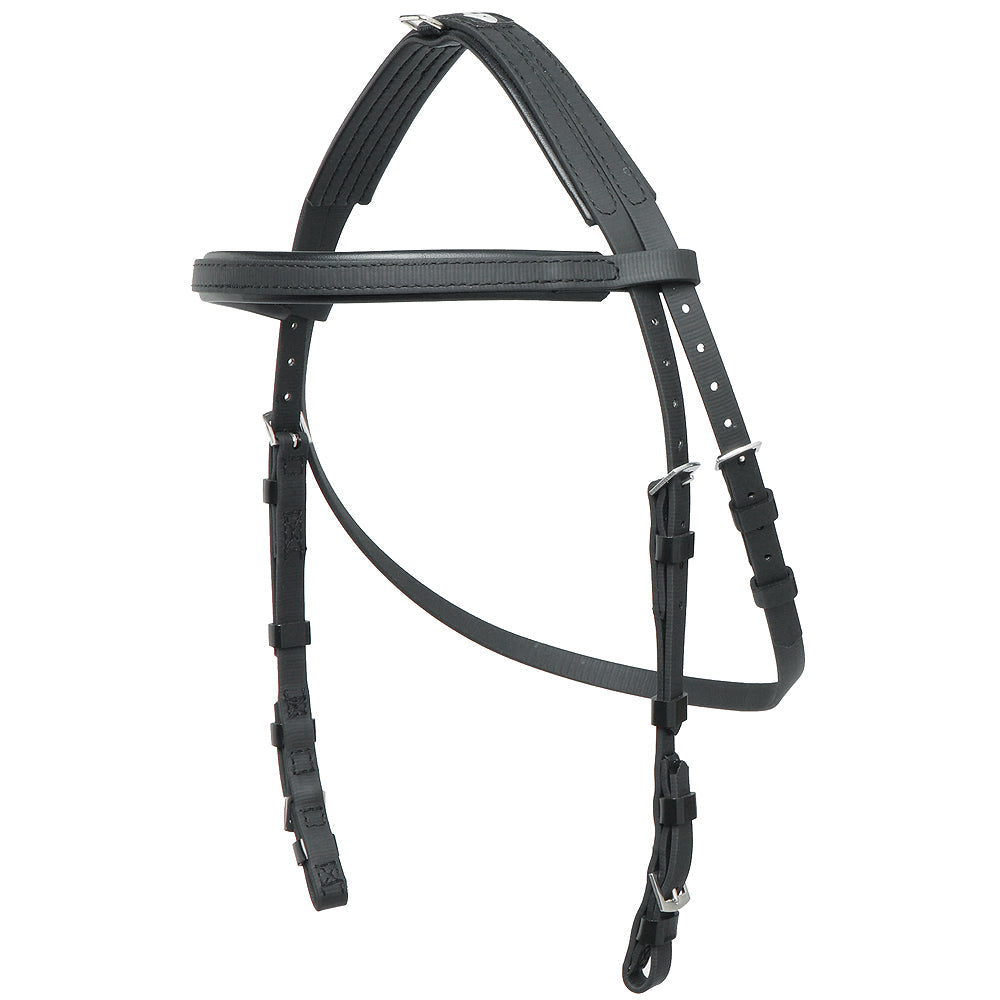 Size Full Zilco Horse Hackamore Bridle Black