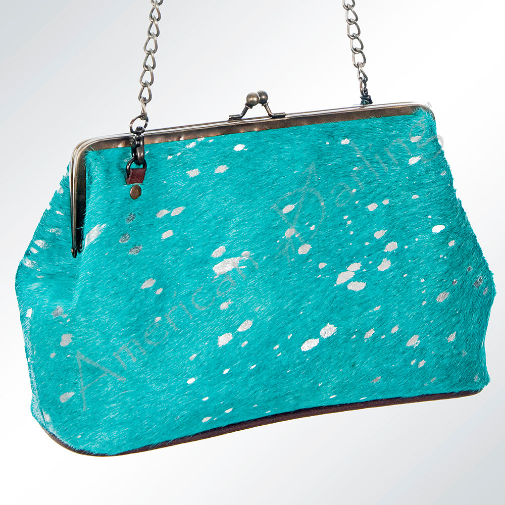 American Darling Clutch Hair on Genuine Leather Western Women Bag Handbag | for Cute Travel Purse