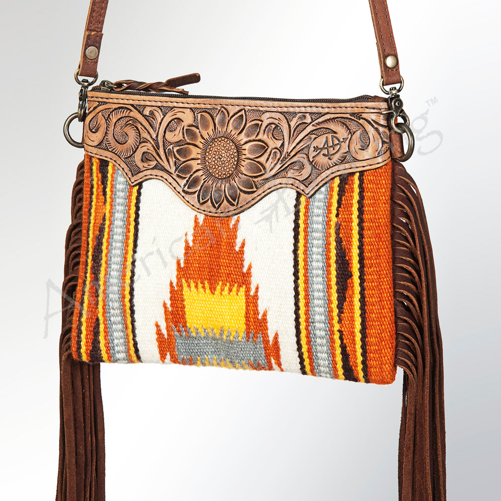 American Darling Cross Body Saddle Blanket Genuine Leather Women Bag Western Handbag Purse