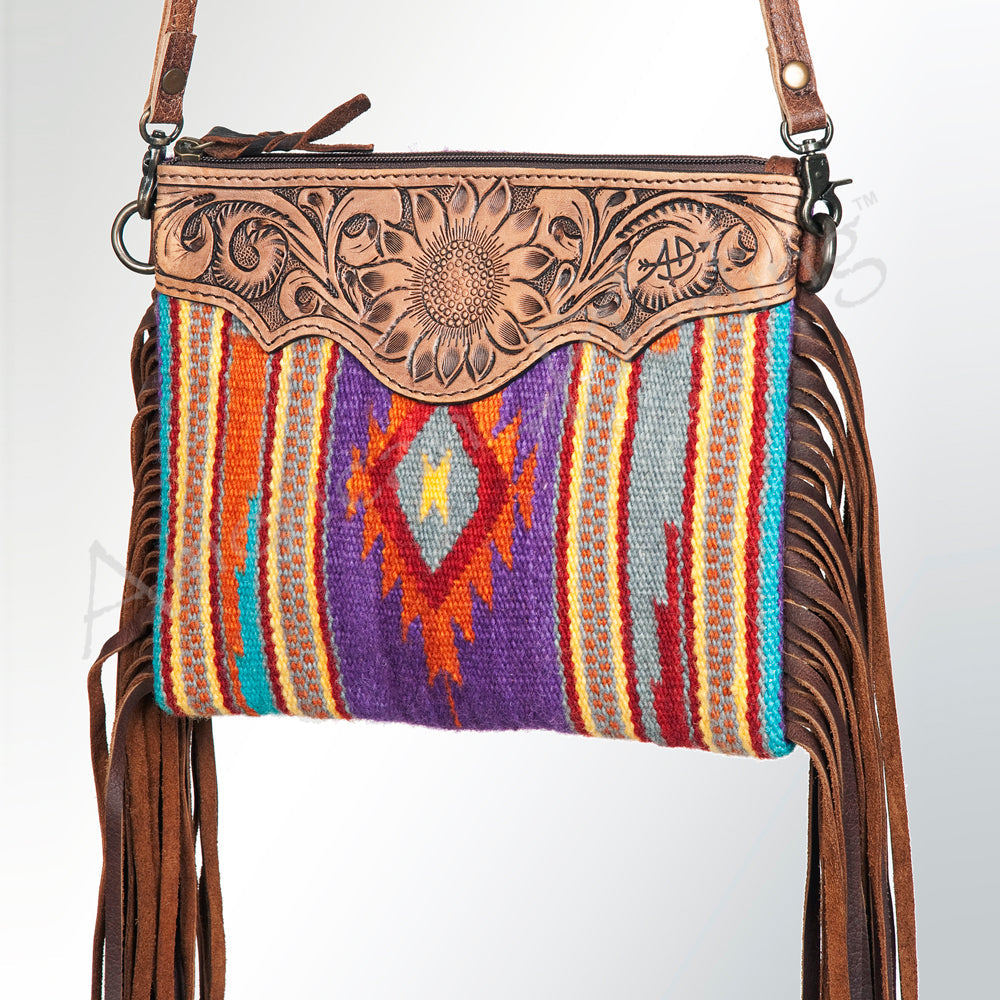 American Darling Cross Body Saddle Blanket Genuine Leather Women Bag Western Handbag Purse