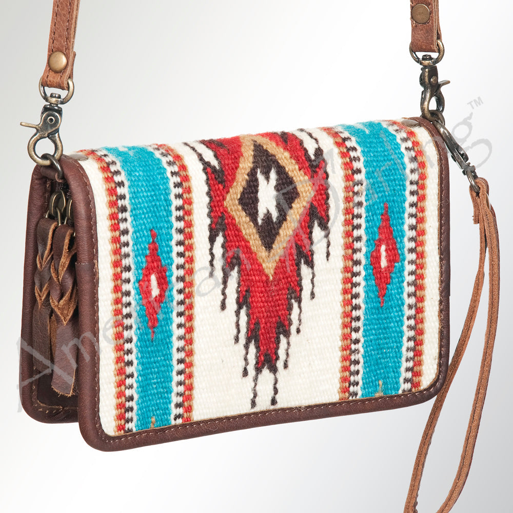 American Darling Organiser Saddle Blanket Genuine Leather Women Bag Western Handbag Purse