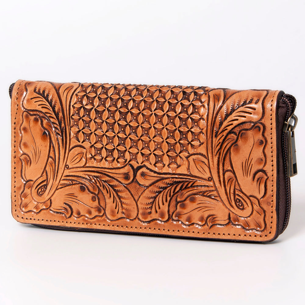 American Darling Wallet Hand Tooled Genuine Leather Women Bag Western Handbag Purse | Womens Handbags |Leather for Summer
