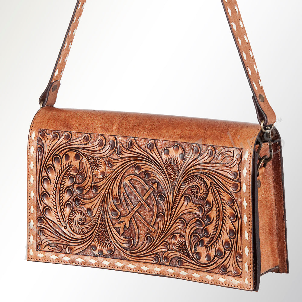 American Darling Cross Body Hand Tooled Genuine Leather Western Women Bag Handbag Purse | Crossbody for Cute