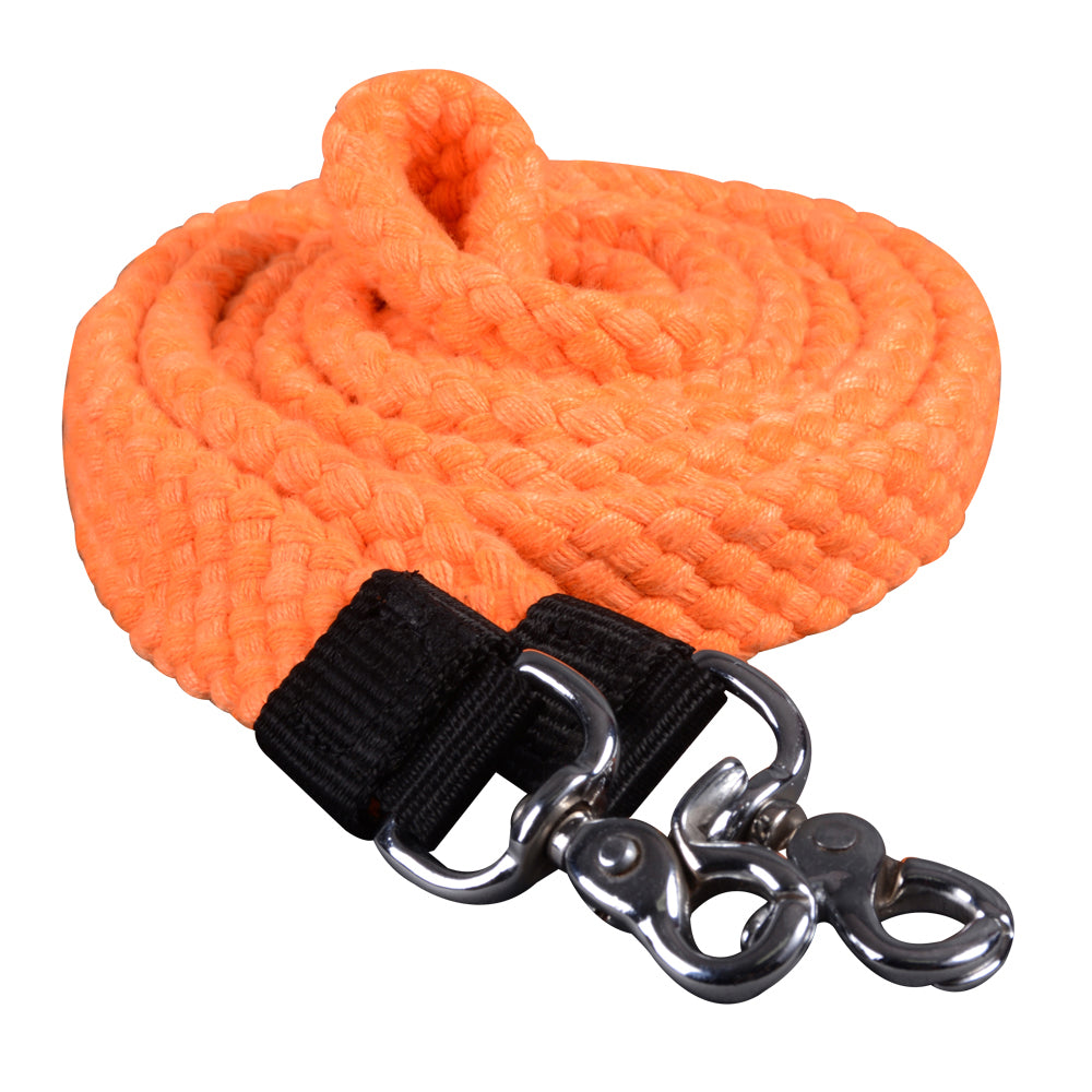 Hilason Braided Flat Cotton Roping Rein Trigger 1" X 7Ft | Horse Racing Barrel Gifts