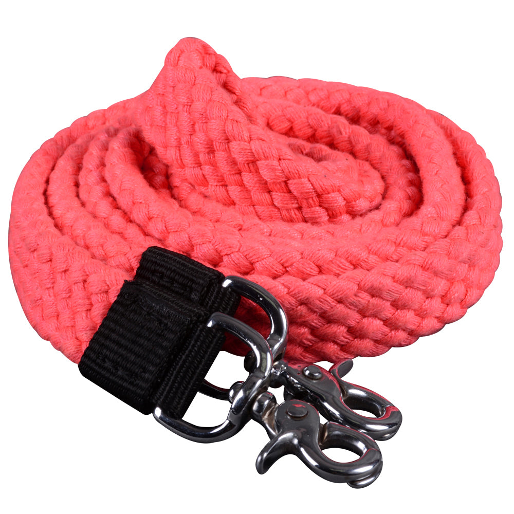 Hilason Braided Flat Cotton Roping Rein Trigger 1" X 7Ft | Horse Racing Barrel Gifts