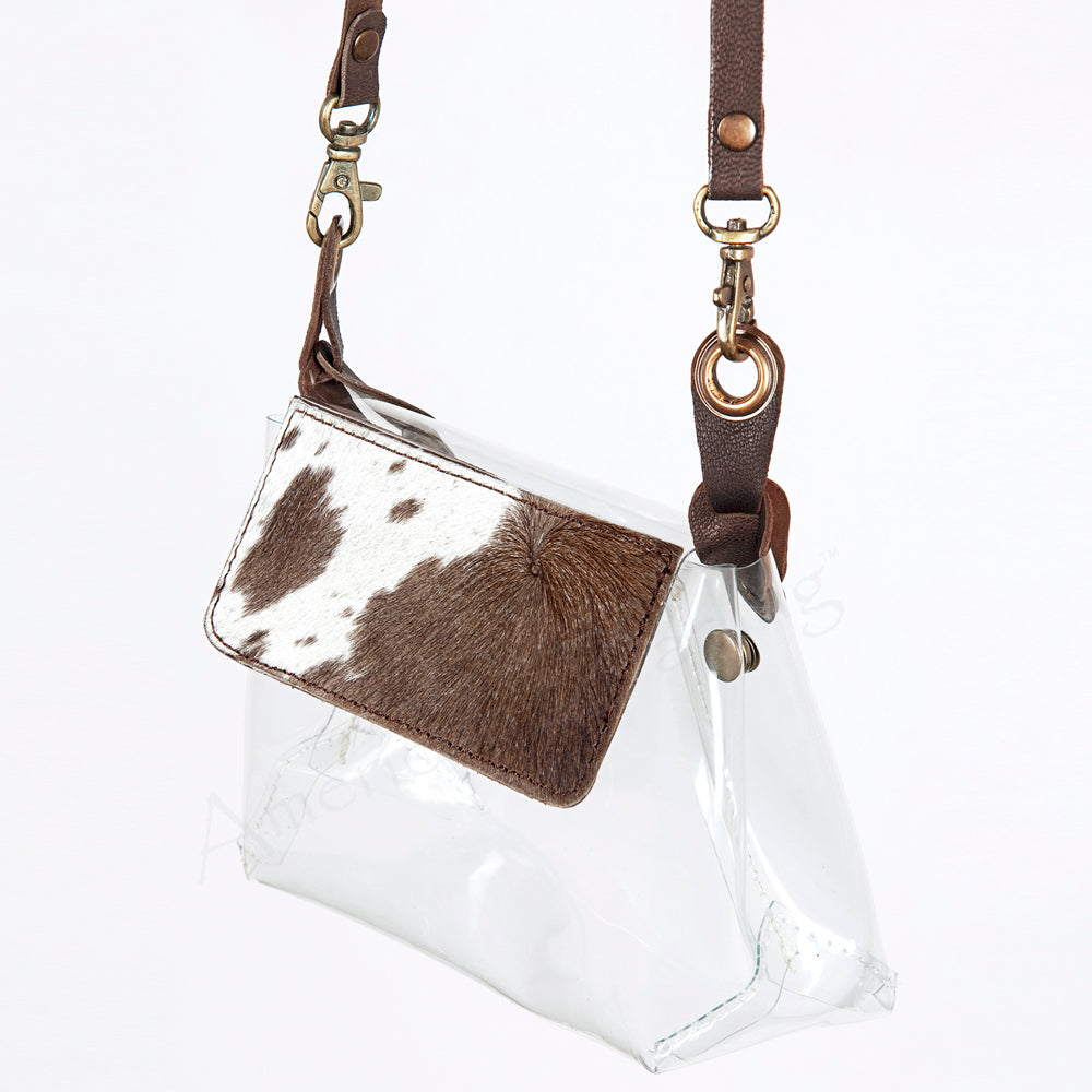 American Darling Clear Bag Hair-On Genuine Leather Women Western Handbag Purse | Fanny Pack