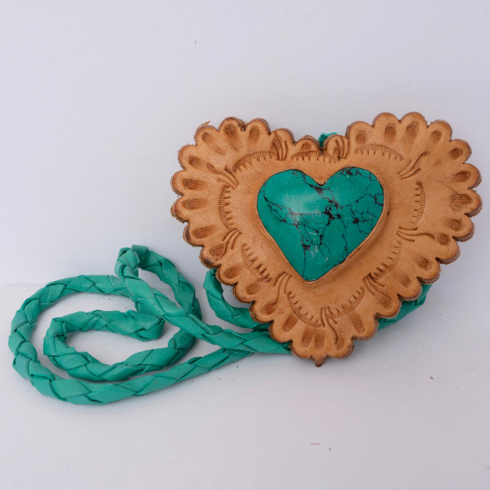 American Darling Braided Genuine Leather Jewelry Necklace with Concho Handmade Necklaces Timeless Piece for a Style