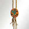 American Darling Hand Painted Braided Genuine Leather Jewelry Necklace
