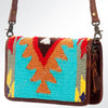 American Darling Organiser Bag Handcrafted from Crocodile Embossed Genuine Leather with YKK Zipper and Detachable Strap