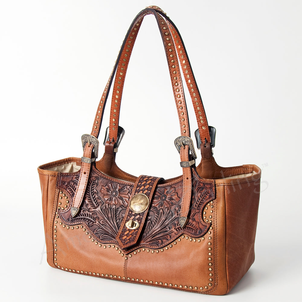 American Darling Tote Hand Tooled Genuine Leather Western Women Bag Handbag Purse | Travel Bags College Casual