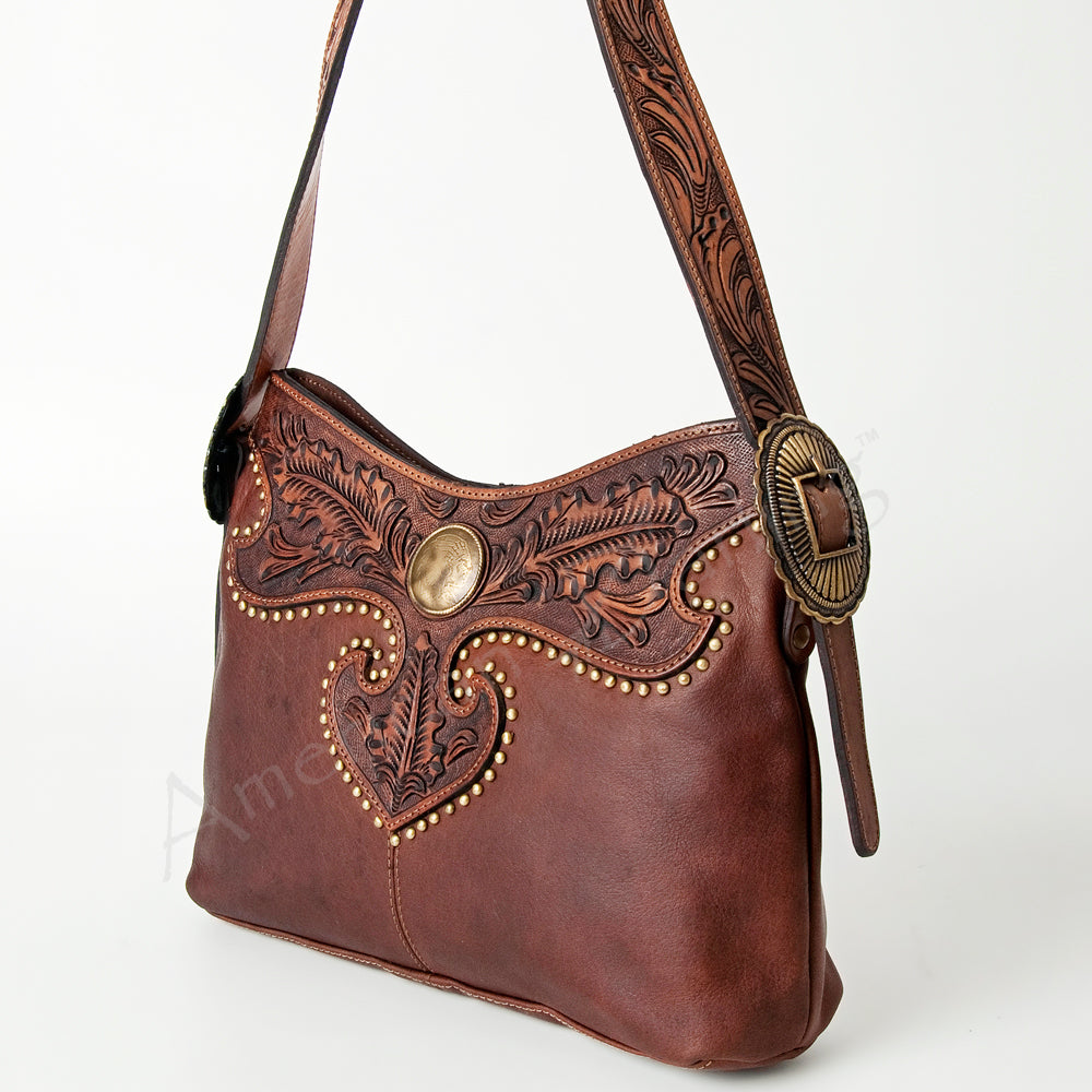 American Darling Tote Hand Tooled Genuine Leather Western Women Bag Handbag Purse | Travel Bags College Casual