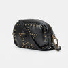 Spaghetti Western Swc166Blk Small Crossbody Vintage Handmade Drum Dyed Genuine European Cowhide Leather Women Bag Western Handbag Purse