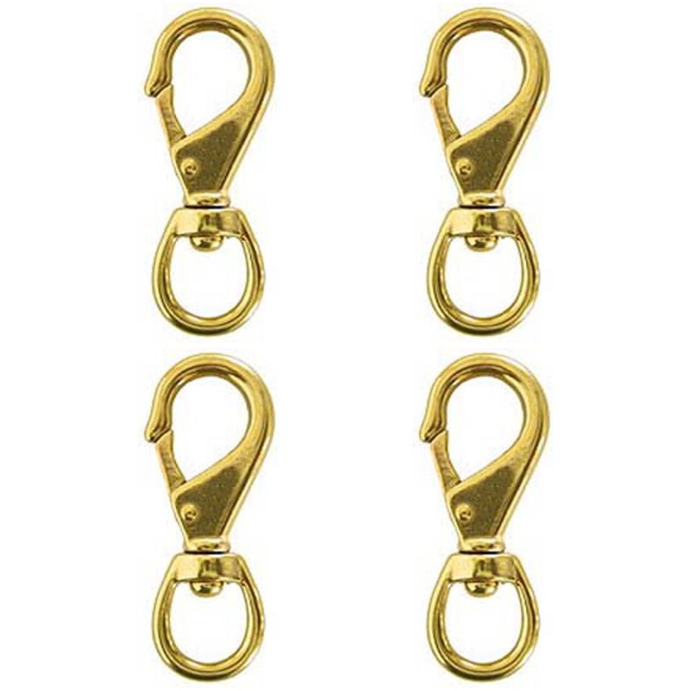 Hilason 3/4" X 3-3/4" Spring Snap No 2 Solid Brass