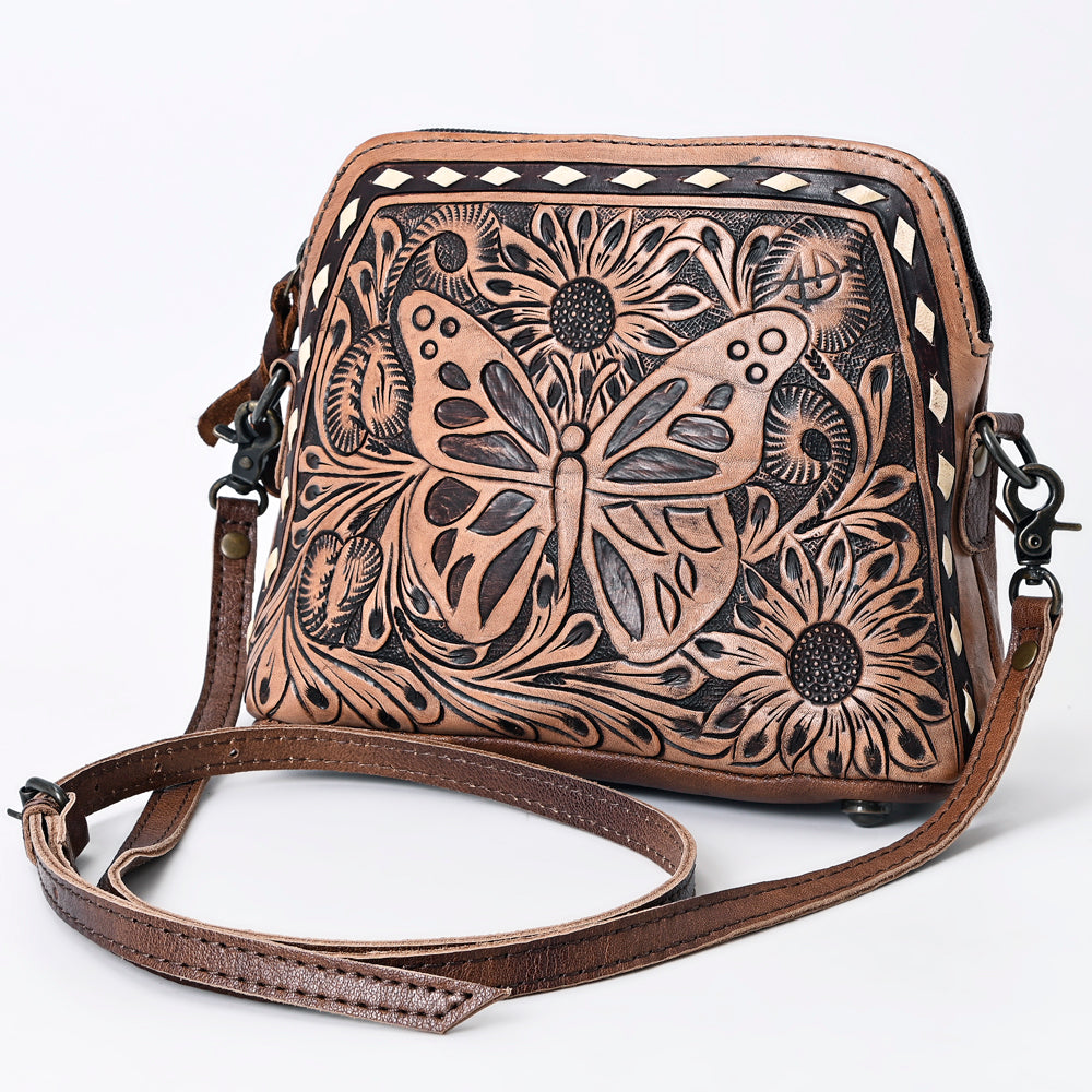American Darling Cross Body Hand Tooled Genuine Leather Western Women Bag Handbag Purse | Crossbody for Cute