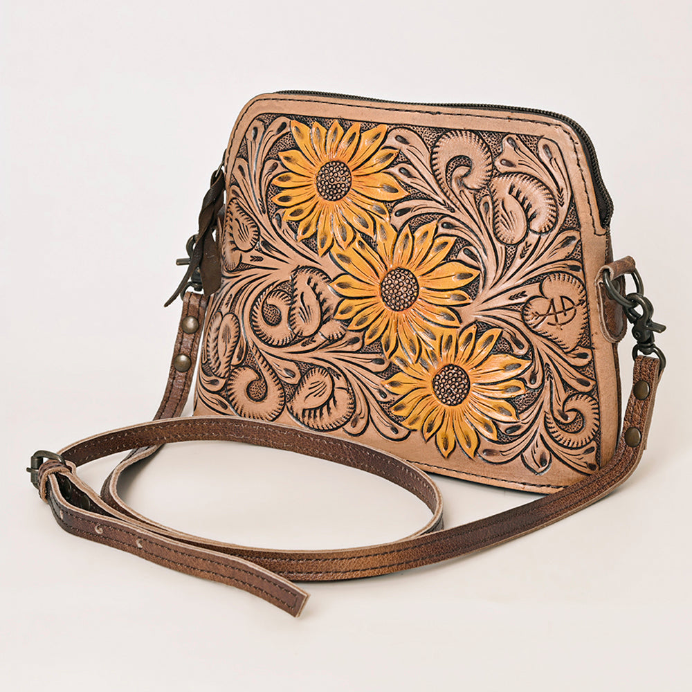 American Darling Cross Body Hand Tooled Genuine Leather Western Women Bag Handbag Purse | Crossbody for Cute