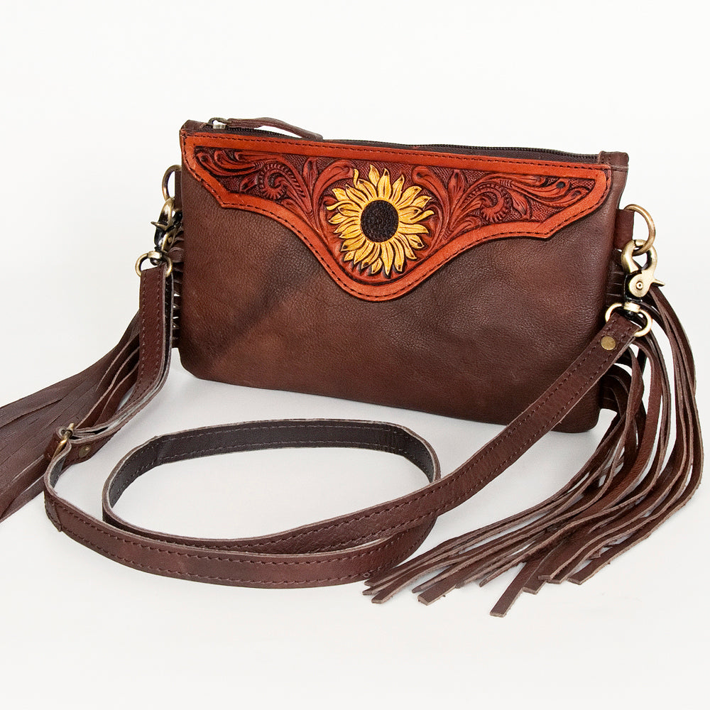 American Darling Clutch Hand Tooled Genuine Leather Women Bag Western Handbag Purse | Purses for Cute