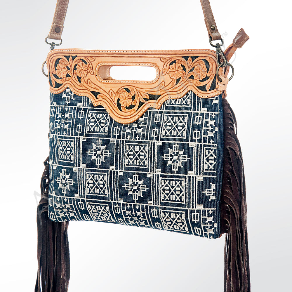 GIBGX158 American Darling Hand Tooled Genuine Leather Women Bag Western Handbag Purse