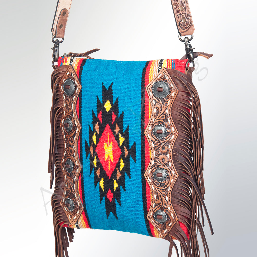 American Darling Crossbody Saddle Blanket Genuine Leather Western Women Bag Handbag Purse | Travel Bags College Casual