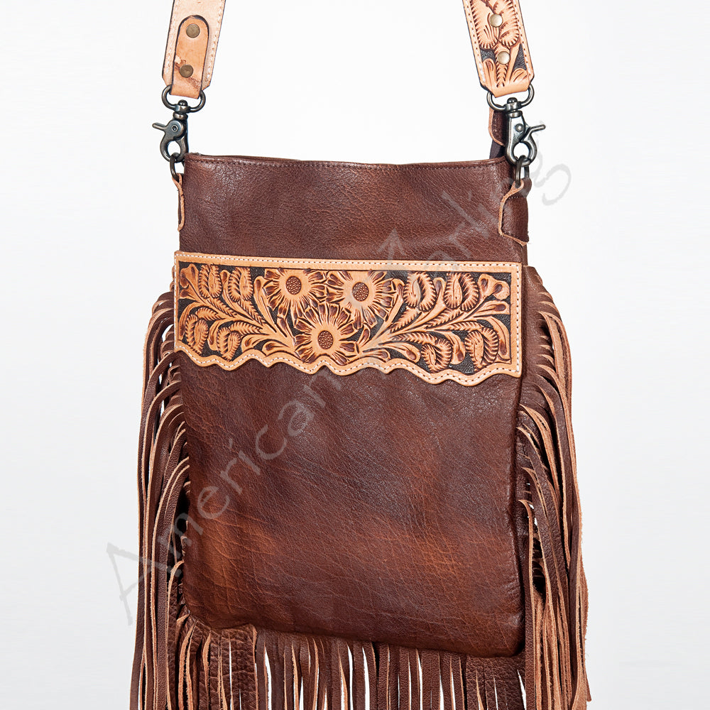American Darling CrossBody Hand Tooled Genuine Leather Western Women Bag Handbag Purse | for Cute Travel