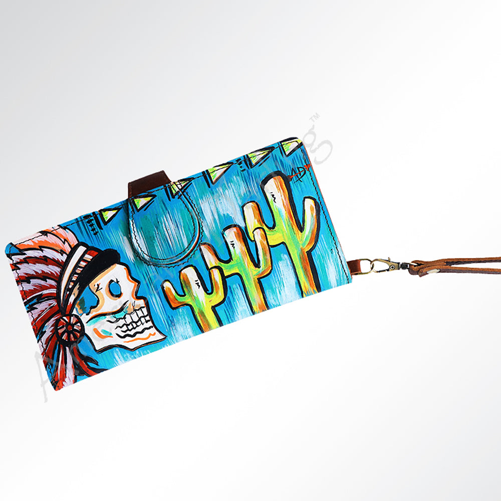 American Darling Wallet Full Grain Genuine Leather Western Women Bag | Handbag Purse Wristlet Travel Clutch