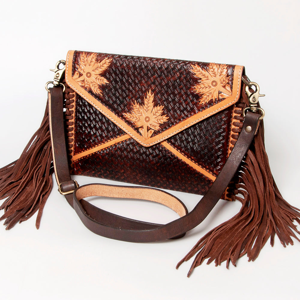 American Darling Envelope Hand Tooled Genuine Leather Western Women Bag Handbag Purse | for Cute
